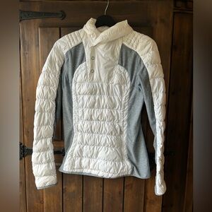 Lululemon white and grey light puffer.